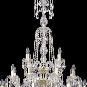 Подвесная люстра Bohemia Ivele Crystal 1402 1402/16+8+4/300/XL-123/3D/G в Губахе - gubaha.mebel24.online | фото 5