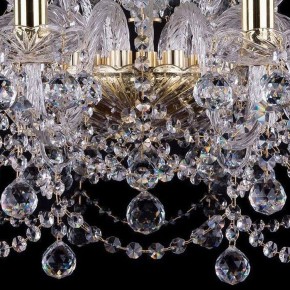 Подвесная люстра Bohemia Ivele Crystal 1411 1411/10+5/240/G/Balls в Губахе - gubaha.mebel24.online | фото 3