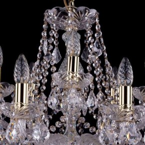 Подвесная люстра Bohemia Ivele Crystal 1413 1413/10+5/300/G/Leafs в Губахе - gubaha.mebel24.online | фото 4