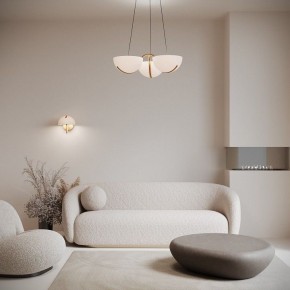 Подвесная люстра Eurosvet Emisfero 50083/3 LED золото в Губахе - gubaha.mebel24.online | фото 4