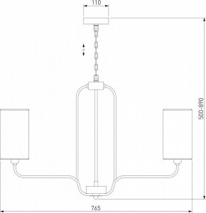 Подвесная люстра Eurosvet Purezza 60128/6 хром в Губахе - gubaha.mebel24.online | фото 4