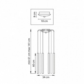 Подвесная люстра Lightstar Tubo L8T747343 в Губахе - gubaha.mebel24.online | фото 3