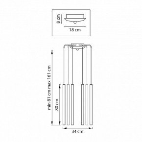 Подвесная люстра Lightstar Tubo L8T747447 в Губахе - gubaha.mebel24.online | фото 3