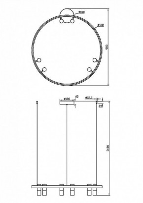 Подвесная люстра Maytoni Halo MOD102PL-L42WK в Губахе - gubaha.mebel24.online | фото 4