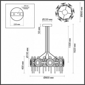 Подвесная люстра Odeon Light Magnet 5407/92L в Губахе - gubaha.mebel24.online | фото 6
