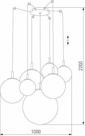 Подвесная люстра TK Lighting Cadix 4608 Cadix Gold в Губахе - gubaha.mebel24.online | фото 3