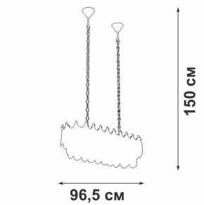 Подвесная люстра Vitaluce V58120 V58120-8/11 в Губахе - gubaha.mebel24.online | фото 3