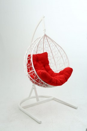 Подвесное кресло Бароло (белый/красный) в Губахе - gubaha.mebel24.online | фото