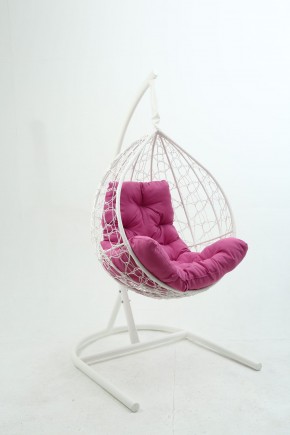 Подвесное кресло Бароло (белый/розовый) в Губахе - gubaha.mebel24.online | фото