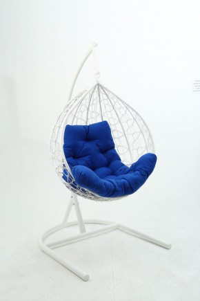 Подвесное кресло Бароло (белый/синий) в Губахе - gubaha.mebel24.online | фото