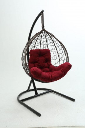 Подвесное кресло Бароло (коричневый/бордо) в Губахе - gubaha.mebel24.online | фото