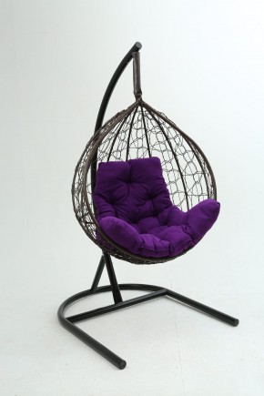 Подвесное кресло Бароло (коричневый/фиолетовый) в Губахе - gubaha.mebel24.online | фото