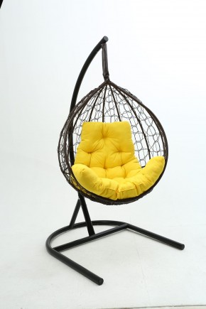 Подвесное кресло Бароло (коричневый/желтый) в Губахе - gubaha.mebel24.online | фото