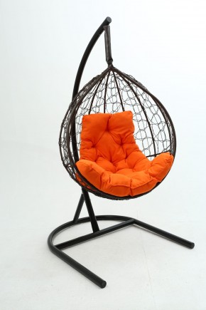 Подвесное кресло Бароло (коричневый/оранжевый) в Губахе - gubaha.mebel24.online | фото