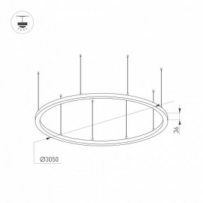Подвесной светильник Arlight ARC 034078(1) в Губахе - gubaha.mebel24.online | фото 2