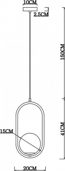 Подвесной светильник Arte Lamp Matisse A7745SP-1AB в Губахе - gubaha.mebel24.online | фото 4