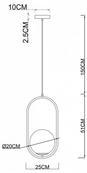 Подвесной светильник Arte Lamp Matisse A7746SP-1AB в Губахе - gubaha.mebel24.online | фото 3