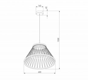 Подвесной светильник Eurosvet Cesta 40017/1 LED коричневый в Губахе - gubaha.mebel24.online | фото 5