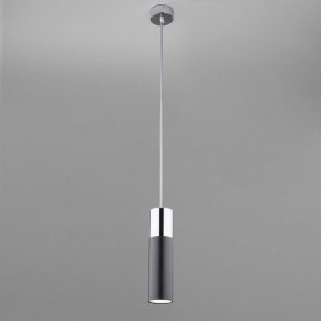 Подвесной светильник Eurosvet Double Topper 50135/1 LED хром/черный в Губахе - gubaha.mebel24.online | фото 3
