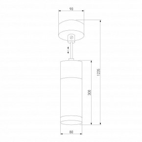 Подвесной светильник Eurosvet Double Topper 50135/1 LED хром/черный в Губахе - gubaha.mebel24.online | фото 4