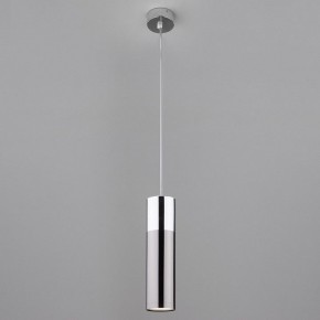 Подвесной светильник Eurosvet Double Topper 50135/1 LED хром/черный жемчуг в Губахе - gubaha.mebel24.online | фото 3