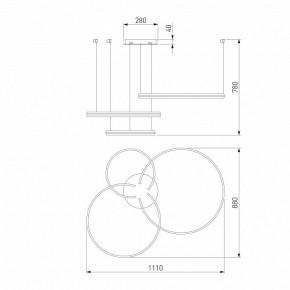 Подвесной светильник Eurosvet Gap 90180/3 сатин-никель в Губахе - gubaha.mebel24.online | фото 5