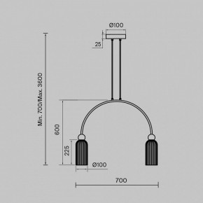 Подвесной светильник Maytoni Antic MOD302PL-02W в Губахе - gubaha.mebel24.online | фото 3