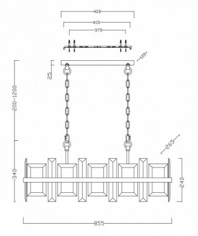 Подвесной светильник Maytoni Cerezo MOD201PL-08N в Губахе - gubaha.mebel24.online | фото 4
