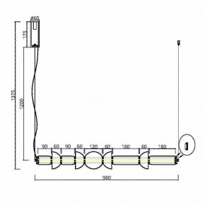 Подвесной светильник Maytoni Cosmo MOD210PL-L39BS3K в Губахе - gubaha.mebel24.online | фото 7
