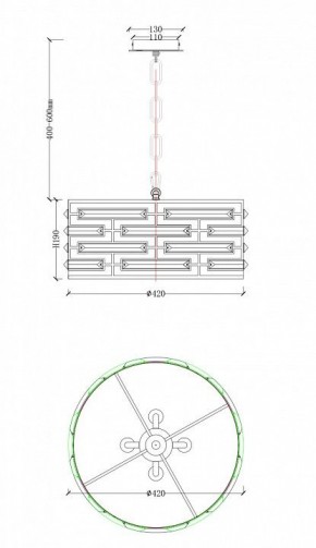 Подвесной светильник Maytoni Frontera MOD067PL-04CH в Губахе - gubaha.mebel24.online | фото 4