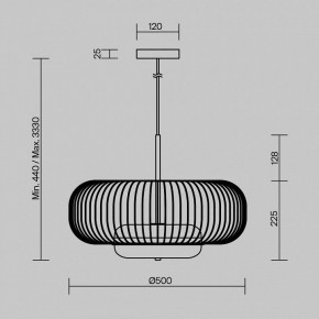 Подвесной светильник Maytoni Levitation MOD376PL-L30G3K в Губахе - gubaha.mebel24.online | фото 5