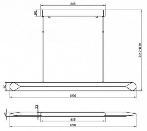 Подвесной светильник Maytoni Motion MOD276PL-L40B3K в Губахе - gubaha.mebel24.online | фото 3