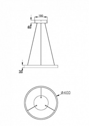 Подвесной светильник Maytoni Rim MOD058PL-L32BSK в Губахе - gubaha.mebel24.online | фото 3