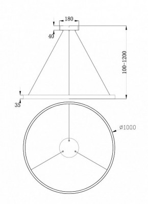 Подвесной светильник Maytoni Rim MOD058PL-L54BS4K в Губахе - gubaha.mebel24.online | фото 4