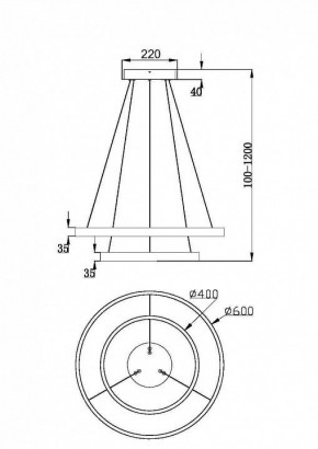 Подвесной светильник Maytoni Rim MOD058PL-L55BSK в Губахе - gubaha.mebel24.online | фото 4