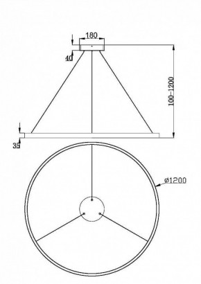Подвесной светильник Maytoni Rim MOD058PL-L65W3K в Губахе - gubaha.mebel24.online | фото 2