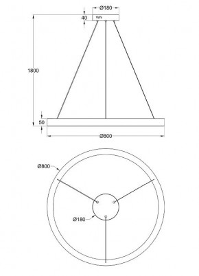 Подвесной светильник Maytoni Saturno MOD415PL-L60BS4K в Губахе - gubaha.mebel24.online | фото 4