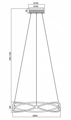 Подвесной светильник Maytoni Weave MOD062PL-L45CH3K в Губахе - gubaha.mebel24.online | фото 5