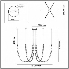 Подвесной светильник Odeon Light Monella 6639/70L в Губахе - gubaha.mebel24.online | фото 4