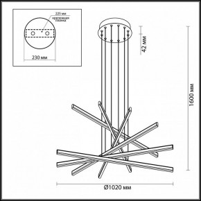 Подвесной светильник Odeon Light Rudy 3890/96L в Губахе - gubaha.mebel24.online | фото 6
