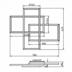 Потолочная люстра Maytoni Line MOD016CL-L80BK в Губахе - gubaha.mebel24.online | фото 2
