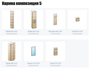 Прихожая Карина (модульная) в Губахе - gubaha.mebel24.online | фото 2