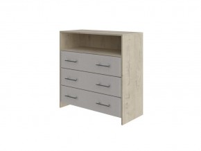PROxSON Комод Varna (ЛДСП+ткань Бунратти/Savana Milk (молочный)) 90x40 в Губахе - gubaha.mebel24.online | фото