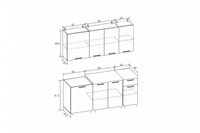 РИО-1 ЛДСП Кухонный гарнитур 1,7 м в Губахе - gubaha.mebel24.online | фото 7