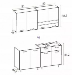 РИО-2 ЛДСП Кухонный гарнитур 1,6 м в Губахе - gubaha.mebel24.online | фото 7