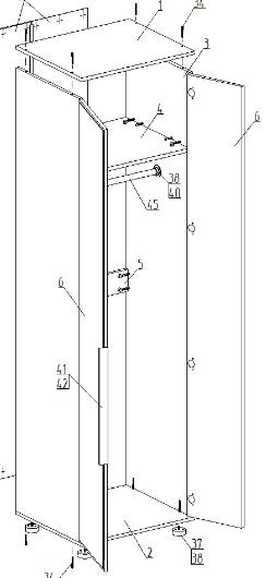 Шкаф 2-ств. для одежды "Лео" в Губахе - gubaha.mebel24.online | фото 2