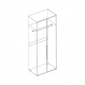 Шкаф 2-ств. для одежды "Лео" в Губахе - gubaha.mebel24.online | фото 3