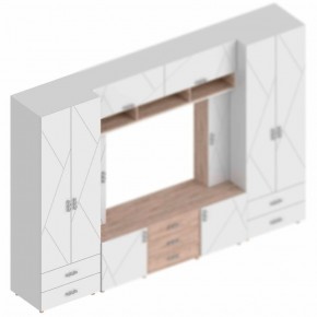 Шкаф 2-ств. с 2-мя ящиками с полками "Сандра" 700 в Губахе - gubaha.mebel24.online | фото 2