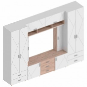 Шкаф 2-ств. с 2-мя ящиками с полками "Сандра" 800 в Губахе - gubaha.mebel24.online | фото 2