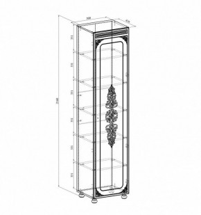 Шкаф для белья Ассоль плюс АС-531К в Губахе - gubaha.mebel24.online | фото 2